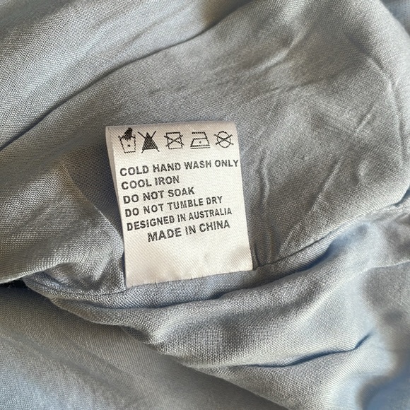 Hello Molly song on the minute blue faux wrap ruffle mini dress size 6 - Picture 7 of 10